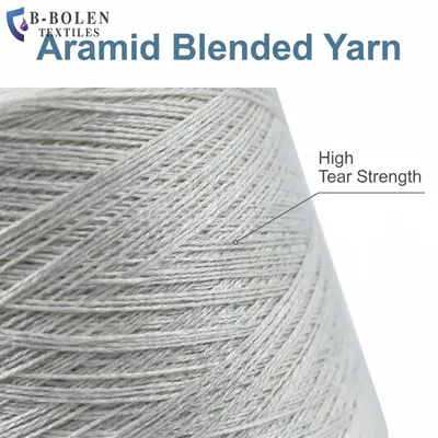 White Meta-Aramid Spun Yarn Flame Retardant Yarn