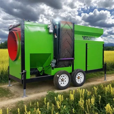 Best Mobile Trommel Screen for Gravel Sand Compost Topsoil Sieving Durable Drum Separation Equipment