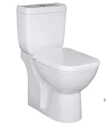 Two Piece Toilet Ceramic Square Shape Toilet Small Size Wc