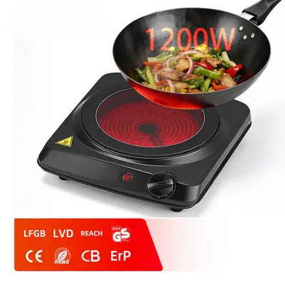 Household Electric Infrared Ceramic Cooker Stove Single Burner Hot Plate