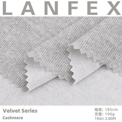 93.5%T 3.6%VI 2.9%Sp Knitted Velvet Fleece Fabric Stain Resistant Fabric