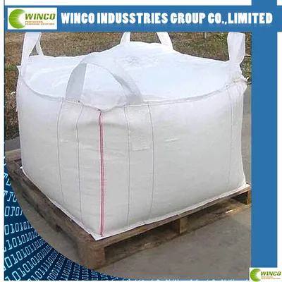 FIBC Bulk Bag 1 One Ton Bag Duffle Top Flat Bottom Woven Polypropylene Bags