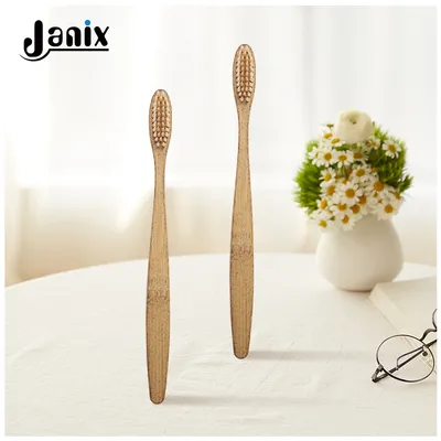 Eco Conscious Bamboo Toothbrush Adult Biodegradable Natural Soft Bristle Sustainable Dental Kit