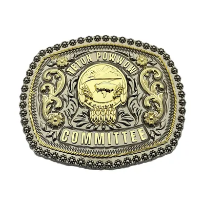 Manufacturer Custom Barss Belt Buckle Fashion Men Women Western Belt Buckle with Rhinestone