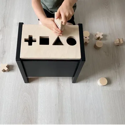Wooden Step Stool Kids Step Stool Montessori Toy Box