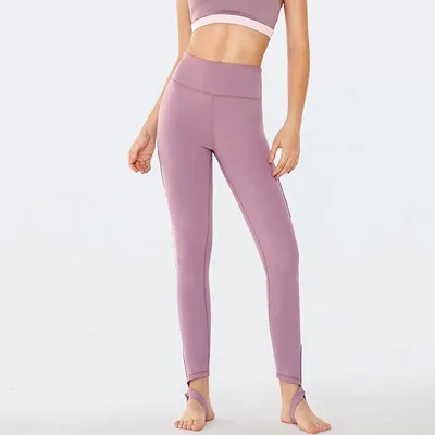 Hot Sell Stirrup Crisscross Hollow Workout Yoga Pants 2020 Women's Leggings Yoga Fitness Wear Women Sport Clothing Manufacturer