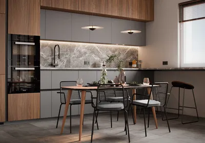 Factory Direct Flat Panel Modern Kitchen Furniture Cupboards Luxury Designs Modular Modern Wood kitchen Cabinets for Apartment Hotel