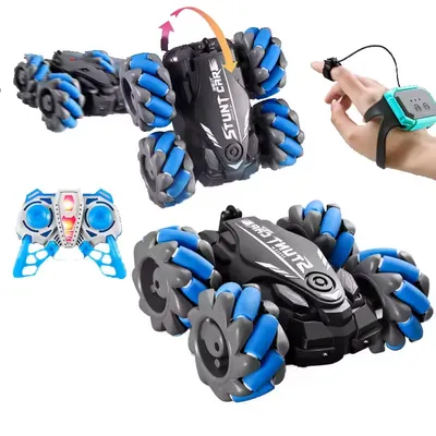 2.4GHz Stunt Remote Control Car Cool Drift RC Cars with Light Radio Control Toys for Kids Dual Side RC Stunt Car Toy