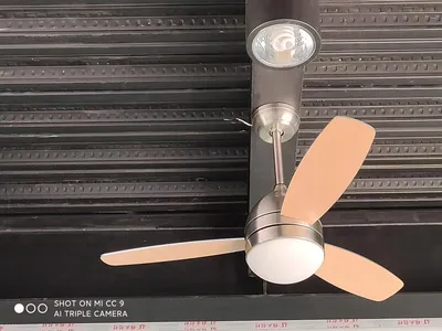 56 Inch 12V Solar Adapter Ceiling Fan Remote Control 3 Blades DC-CF08