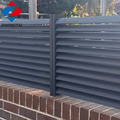 Premium High Quality Commercial Grade Aluminum Alloy Privacy Slat Fence