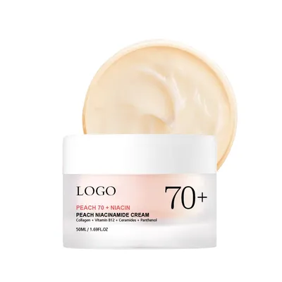 Peach Niacinamide Face Cream Brightening Moisturizing Skin Care Cream
