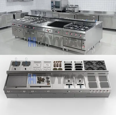 Heavybao Professional Horeca Kitchen Stainless Steel Hotel Commercial Kitchen Equipment