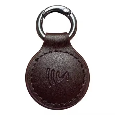 Custom Leather RFID NFC Access Card Keychain Metro Bus Detection Card