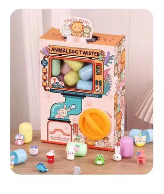 Mystery Animal Egg Vending Machine Educational Blind Box Toy