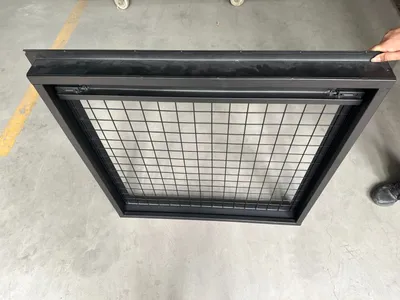 2025 New Style Low Price Container Window Steel Window with Mesh with Extend Plate