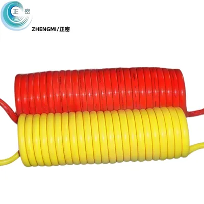 6*4mm 25FT Lead Free PU Coiled Pneumatic Air Compressor Hose