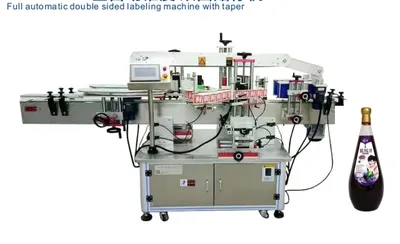 Automatic Taper Double-Sided Labeling Machine