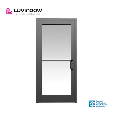 Soundproof 20 Year Transferable Warranty Arc Doors with Glass Swing Storefront
