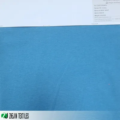 Cotton Polyester CVC Jersey Fabric Combed CVC Fabric
