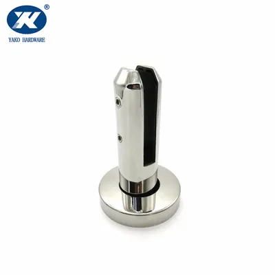 No Drilling for Glass Polish Stainless Steel Glass Spigots Clamp Glass Standoff for Panel Pool Deck Fence Balustrade Railing Post Garden Balcony