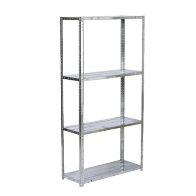Simple Silver Metal Shelf, Multi-Layer Load-Bearing Storage Rack, Multi-Functional Rack for Warehouse & Home