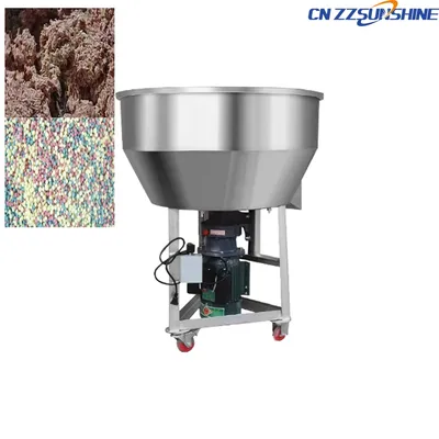 China Factory Industrial Mixing Equipment 45-200kg Stainless Steel Powder Vertical Spiral Mixer Factory Feed Granules Mixing Machine