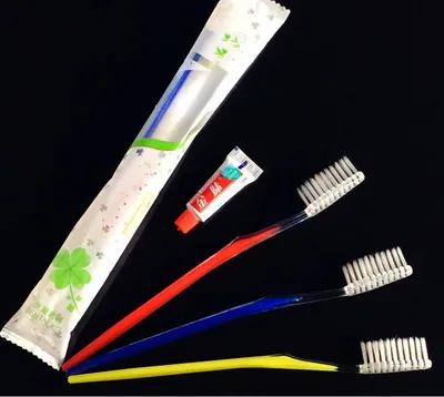 Double Color Toothbrush +3G Toothpaste Dentail Set