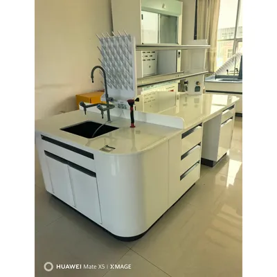 Easy Clean Modular Customizable Hospital Lab Bench with Storage Rack