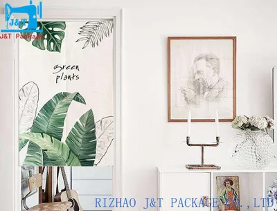 Beautiful Door Curtain Portiere Cotton Fabric Japanese Door Curtain