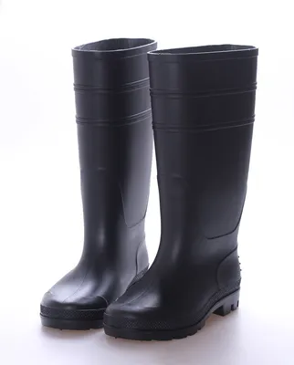 Comfort PVC Heeled Rubber Boots Rubber Rainboots Wellington