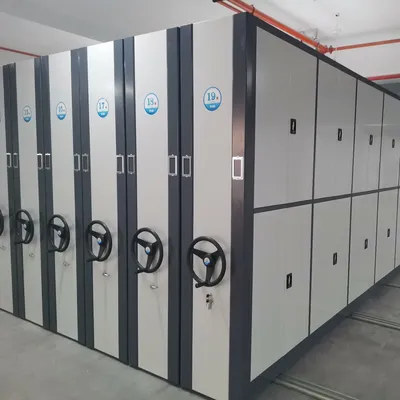 Factory Knock Down Rolling Archive Storage Mobile Filing Shelving System