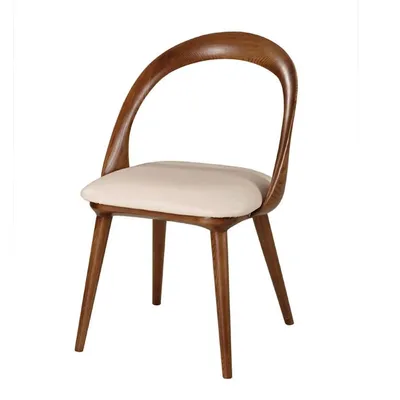 High-Quality Customizable Diningroom Wooden Modern Designer Walnut Restaurant Dining Chairs