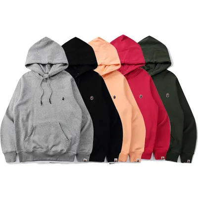 Wholesale Custom Embroidered Logo Cotton Polyester Fleece Men Heavyweight Hoodie
