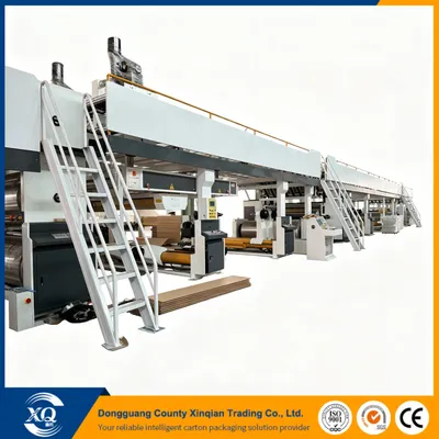 Smart High Performance Duty Continuous 2/3/5/7 Ply Corrugated Cardboard Production Line