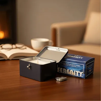Custom Silver Rectangle Tin Bucket Candle Metal Container Wholesale Candle with Lock