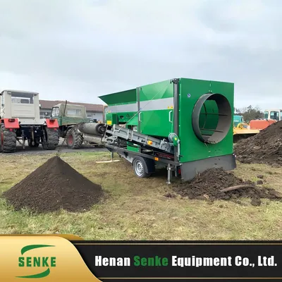 Customized Carbon Steel Sand Sifter Trommel Screen Separation Equipment
