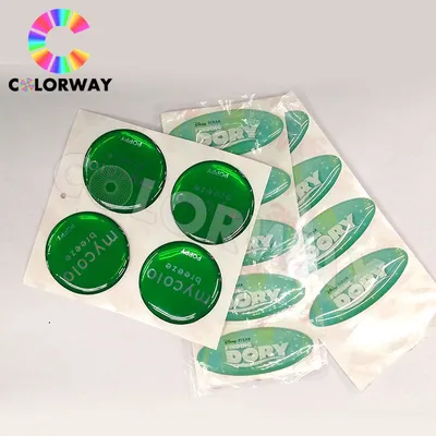 Fashionable Patterns Beautiful Design Cheap Price Custom Holographic Epoxy Sticker