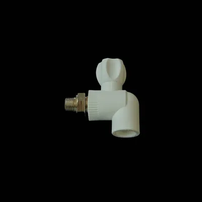 Factory Plastic PPR 90 Radiator Valve of Water Plumbing Materials High Quality Pipe Fittings