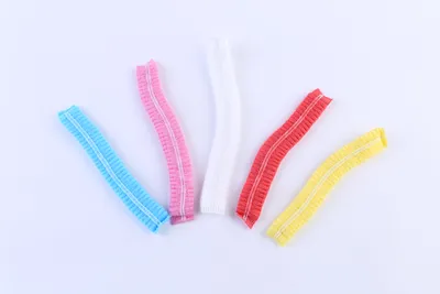 Disposable Plastic Strip Affordable Non-Woven Nurse Cap, Disposable Doctor Cap