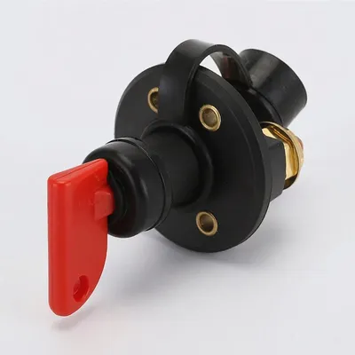 12VDC 300A Battery Disconnect Switch Rotary Selector Switch Emergency Cut off Power Kill Switch with Keys for Marine ATV Vehicle
