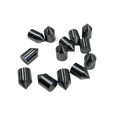 45 Degree Angle Point on One End Tungsten Carbide Blank Unground Carbide Rods Round Bar