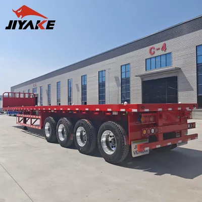 Container Semi-Trailer and Flatbed Semi-Trailer, with a Full Range of 30/50/60/80/100 Ton Load Capacity and 2/3/4/5 Axle Configurations to Choose From, Are Popu