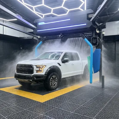 Stainless Steel Automatic Car Wash Machine with 360 Degree Spray and Nozzles