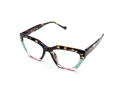 High Quality Cat-Eye Type PC Reading Glasses with Flower Rivets