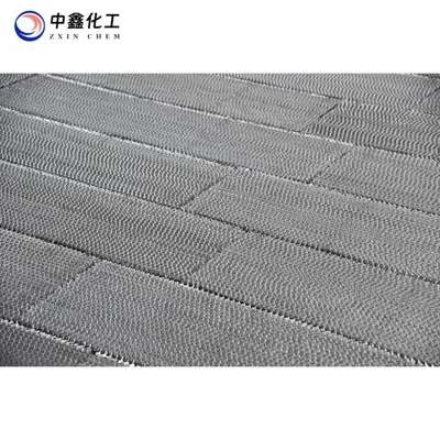 High-Flow 304 Stainless Structured Corrugated Plate Tower Packing with Open Orifices