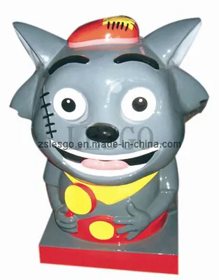 Hot! Gray Wolf with Screen Kiddie Ride (LK08)