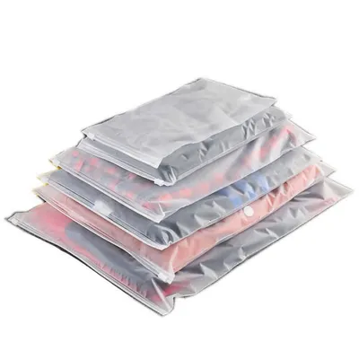 Mens Underwear Packaging Slider Bag with Zipper Ziplock Three Sides Heat Sealing Bag Clothes Socks T Shirt Packaging Bag