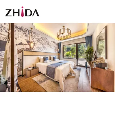Factory New Design Commercial Villa Furniture One Stop Hotel Room Set Bed Room Furniture