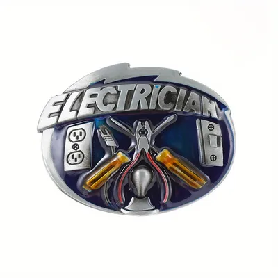 Custom 3D Metal Belt Buckle Novelty Mechanic Worker Electrician Tool Belt Buckle