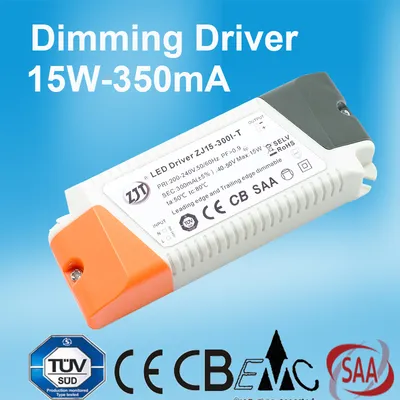 15W 350mA Dimmable LED Power Supply with Ce CB SAA